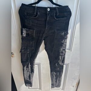 Zara Men's Skinny Jeans - Black